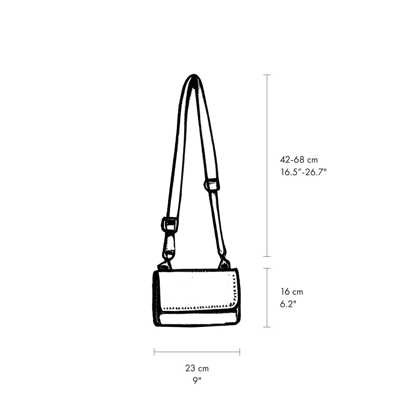 Tokyo Crossbody Clutch - Cream