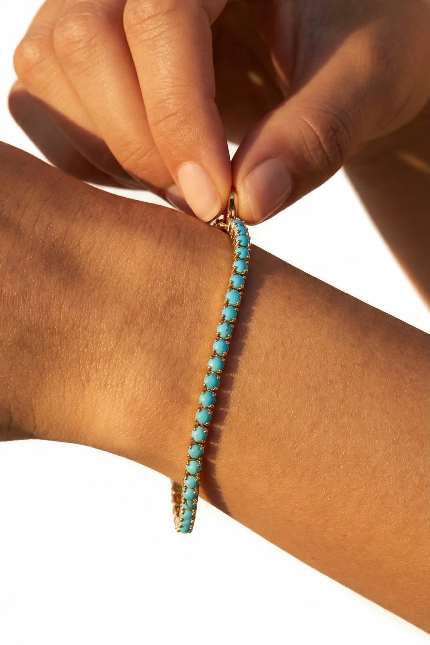 Turquoise Tennis Necklace