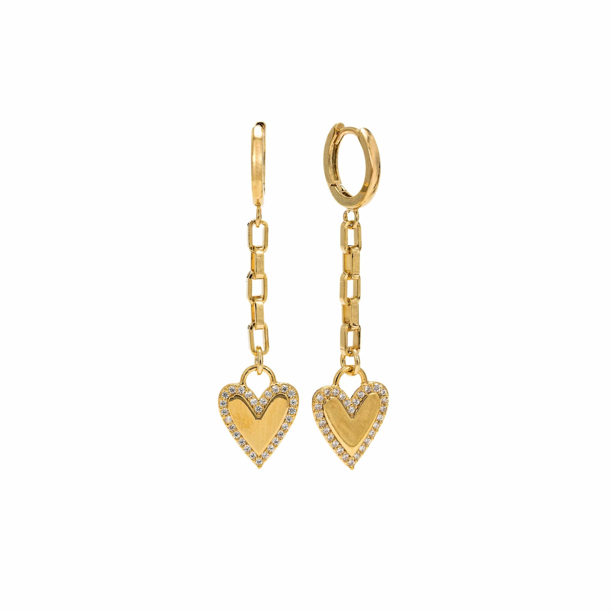 Verona Heart Drop Earrings