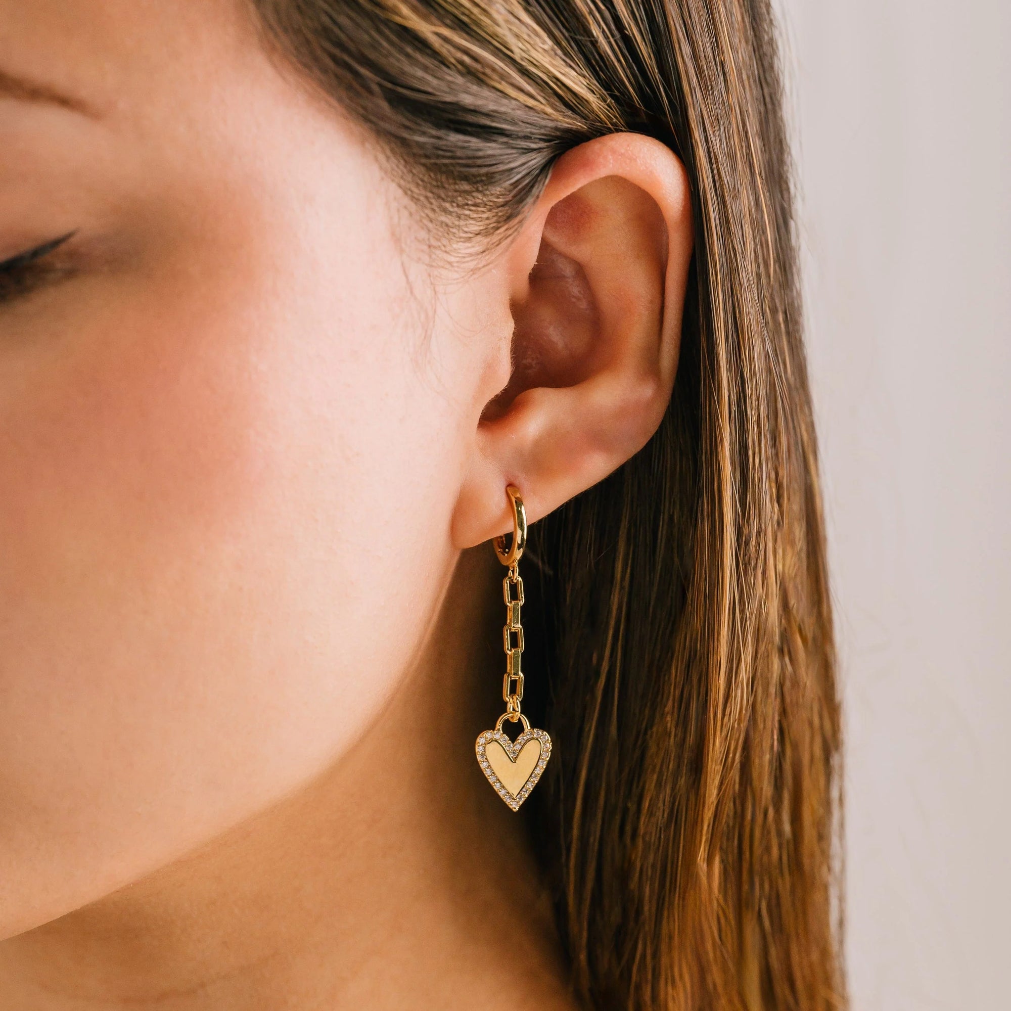 Verona Heart Drop Earrings