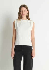 Mikka Buttoned Shoulder Tank