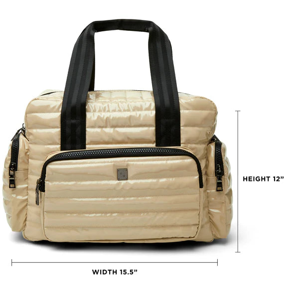 Voyager Travel Bag - Blonde Patent