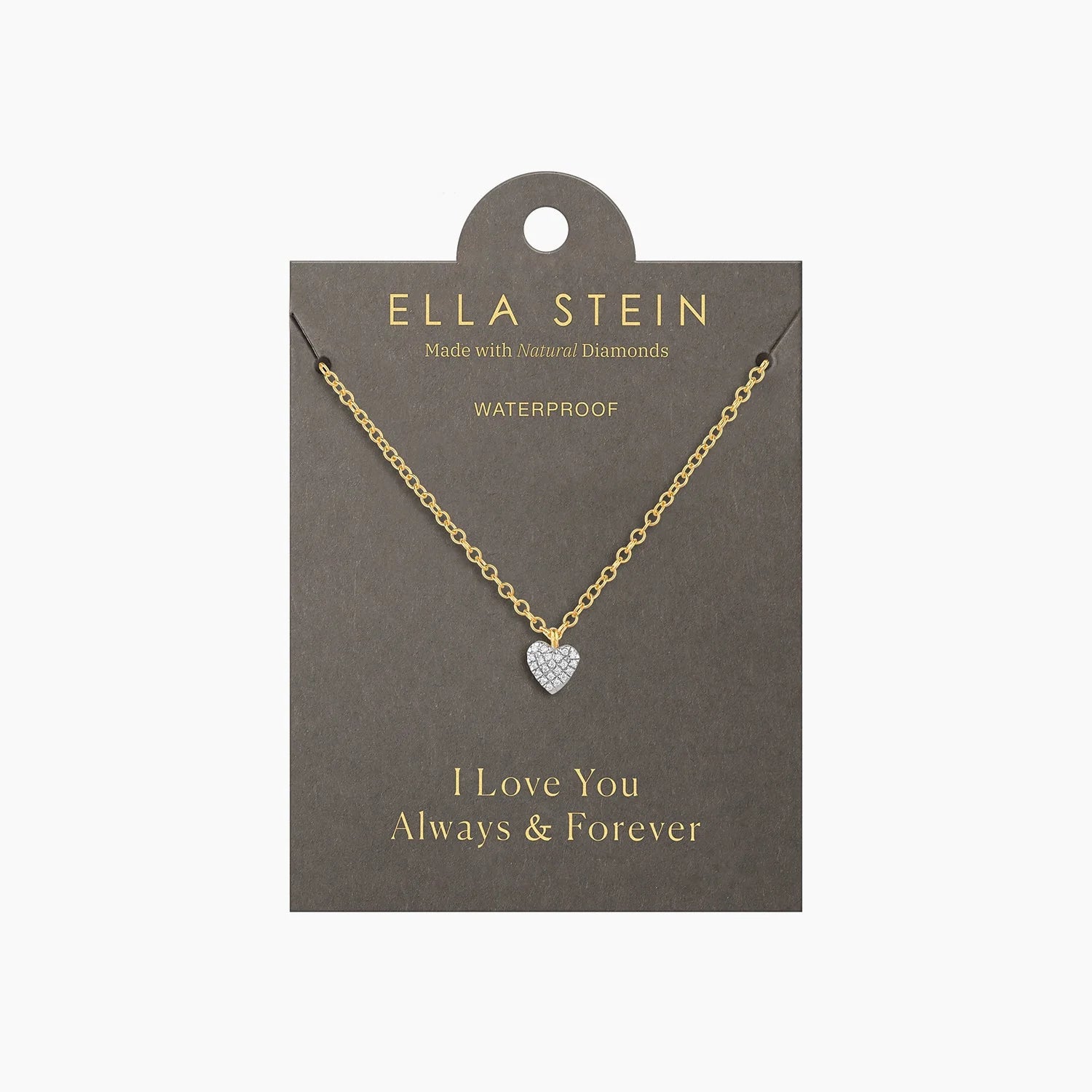 Small Diamond Heart Pendant Necklace