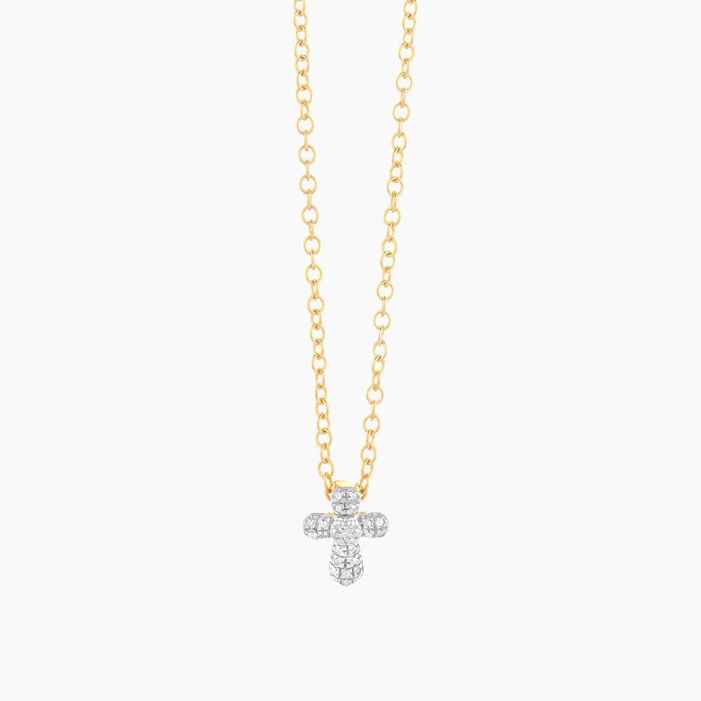 Pavè Diamond Cross Necklace