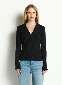 ILONA SLIM V-NECK TOP