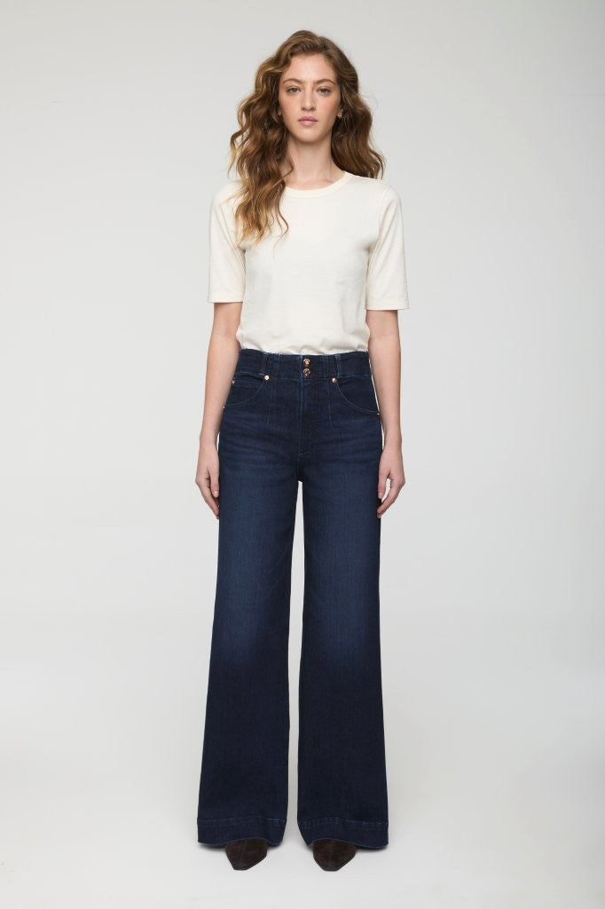 Lana Double Button Wide Leg