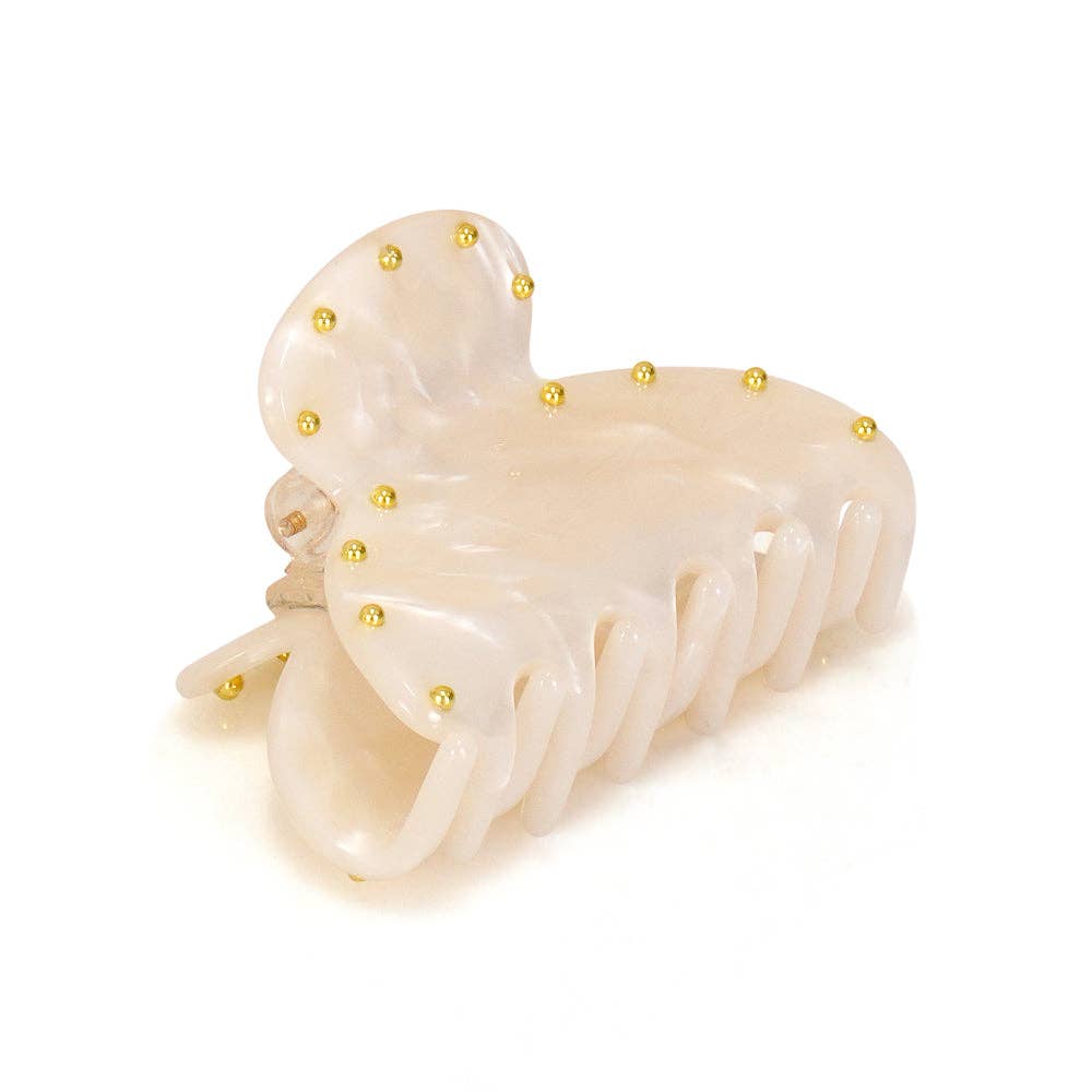 Gold Studded Hair Claw