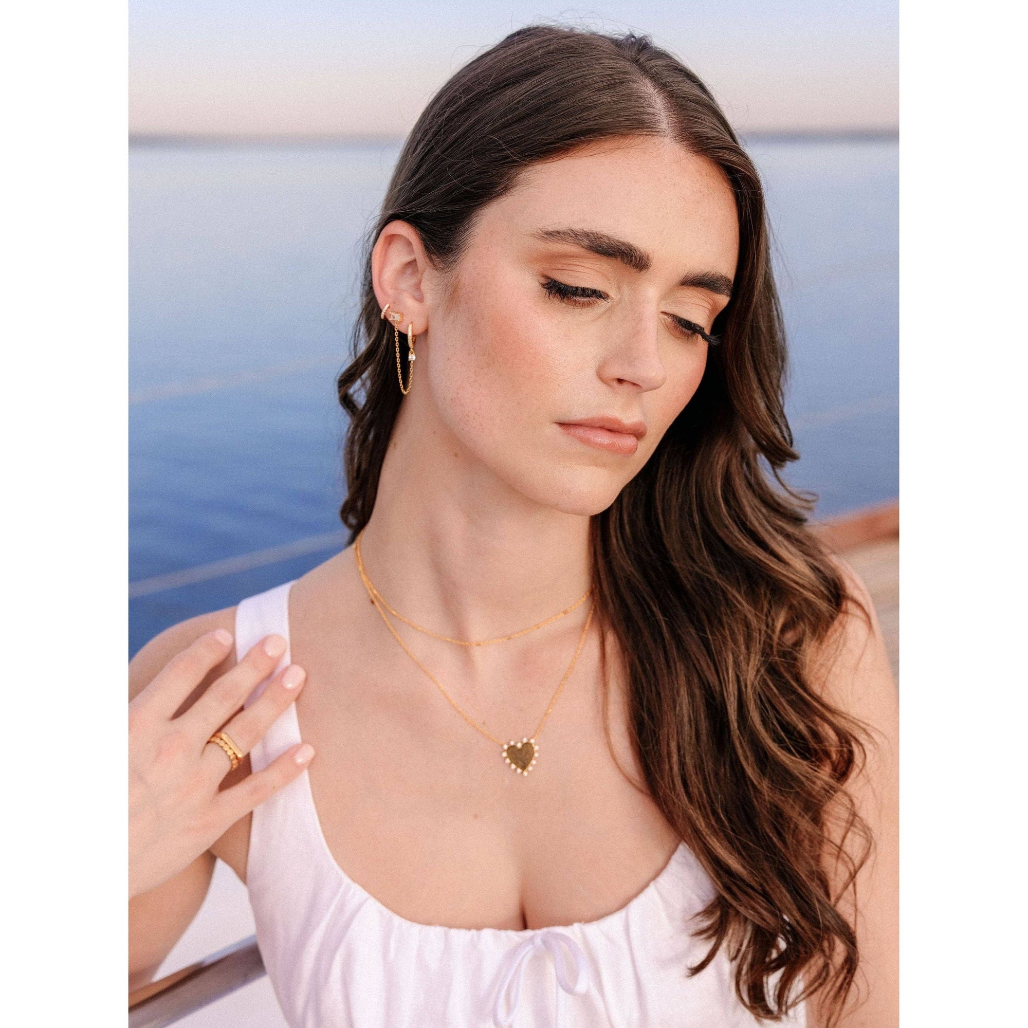 Shara 18K Heart Necklace