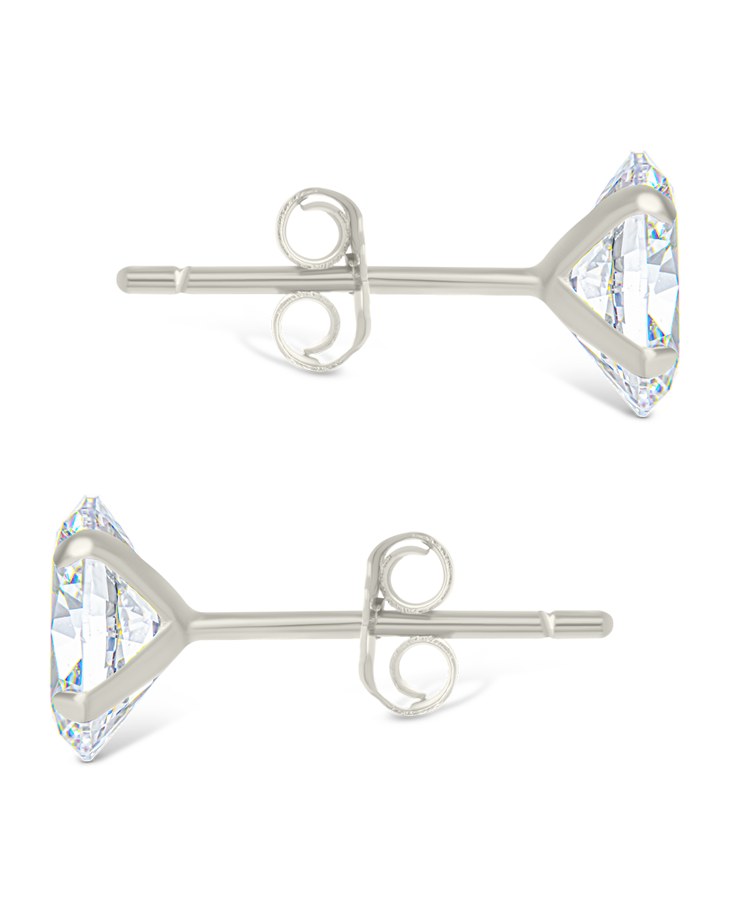 Oval Cut Prong Set Studs