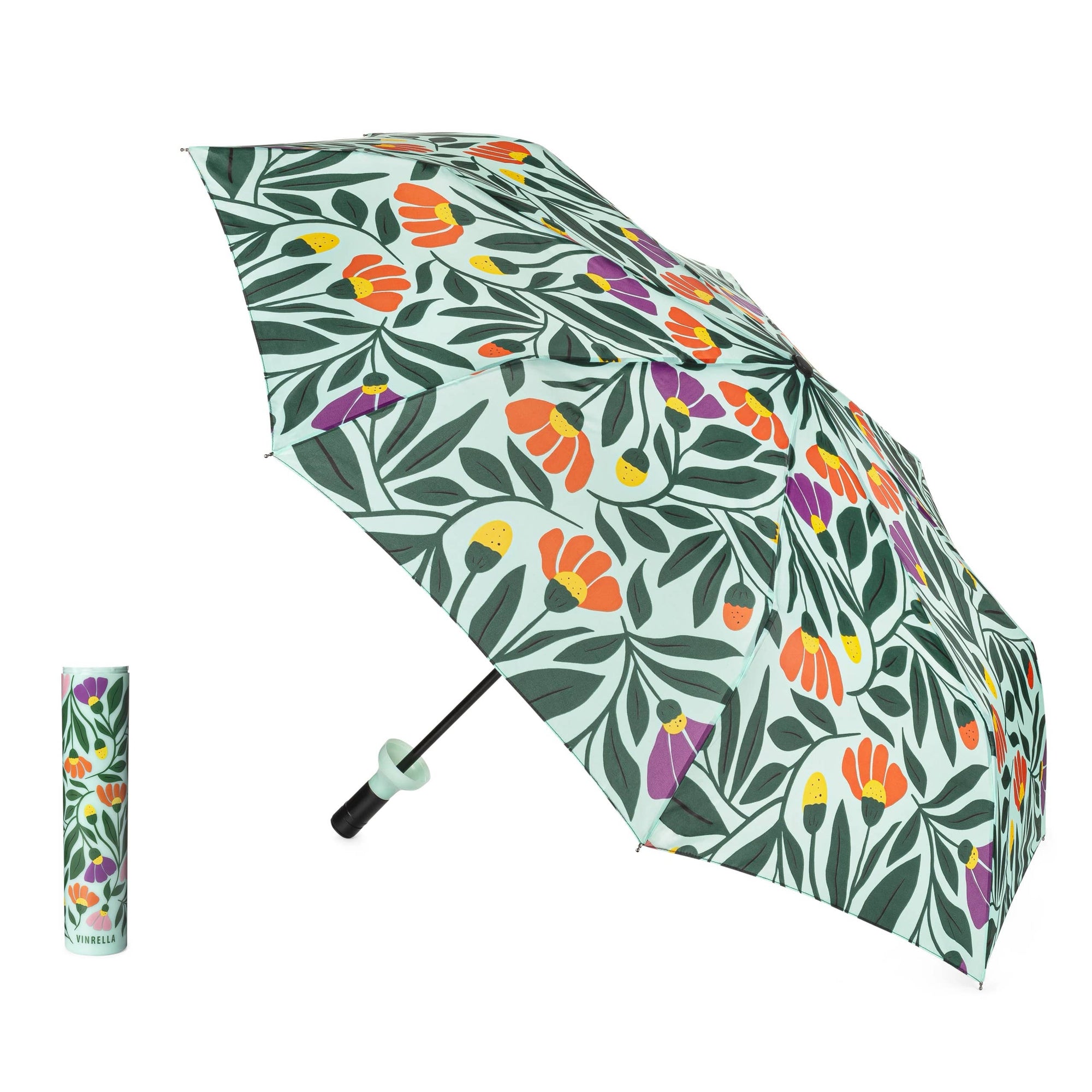 Wine Bottle Umbrella - Eden Floral