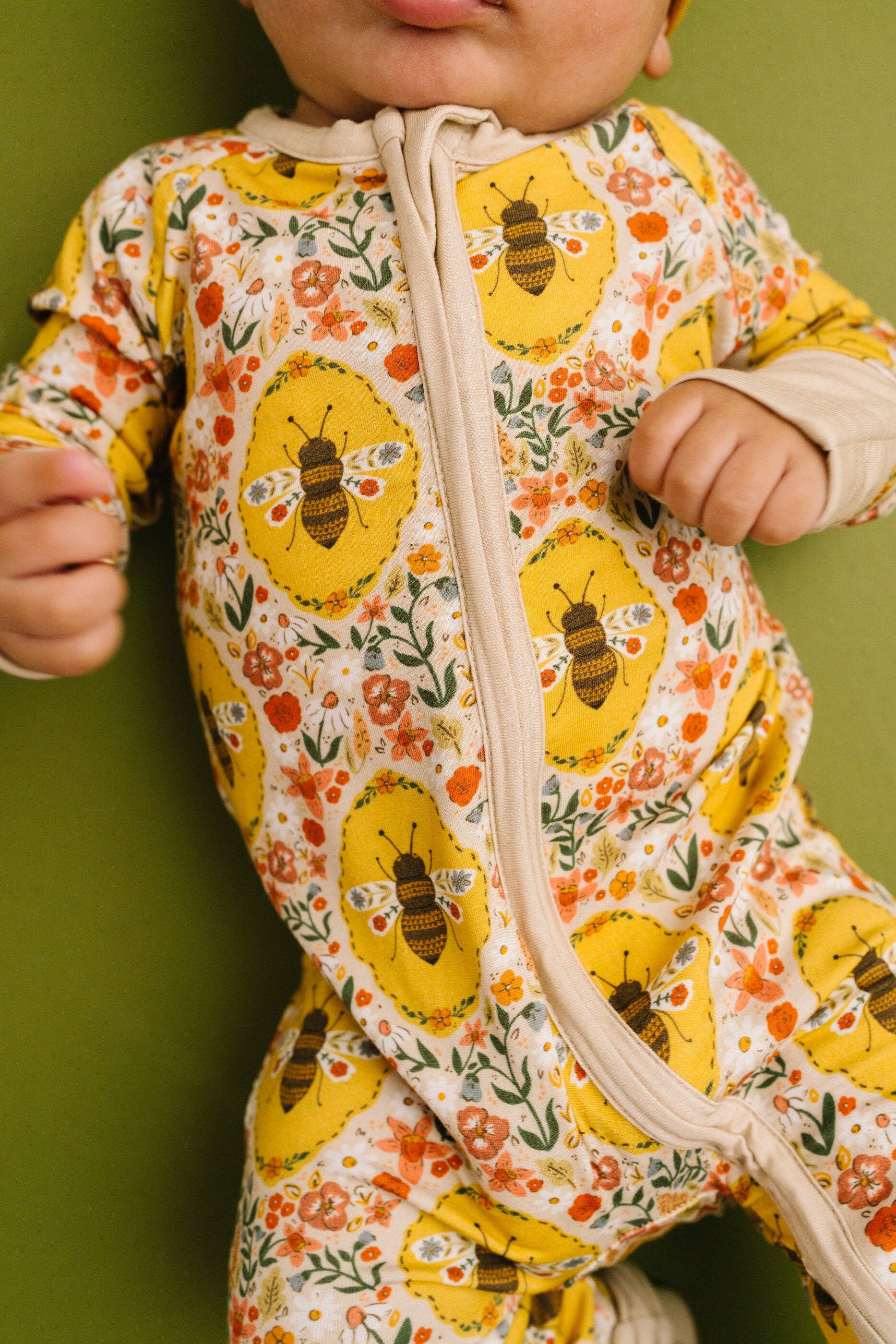 Baby Bamboo Sleeper - Sweet Bee