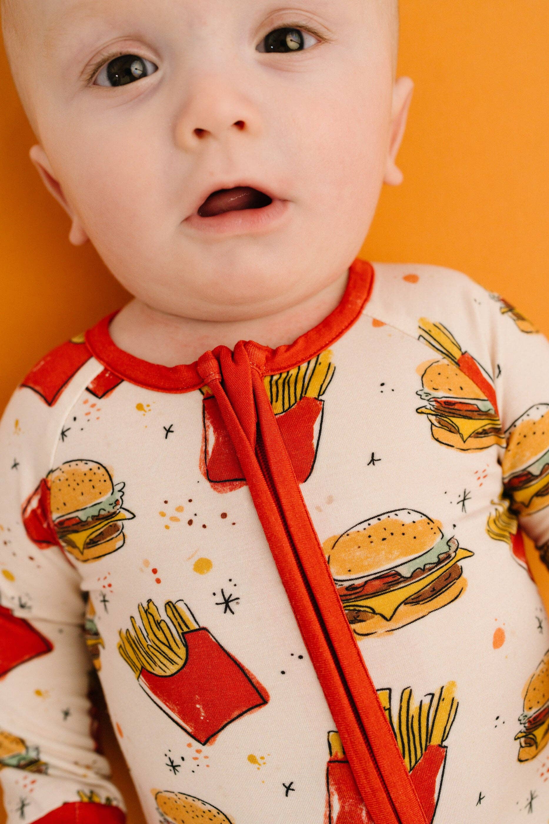 Baby Bamboo Sleeper - Cheeseburger Meal