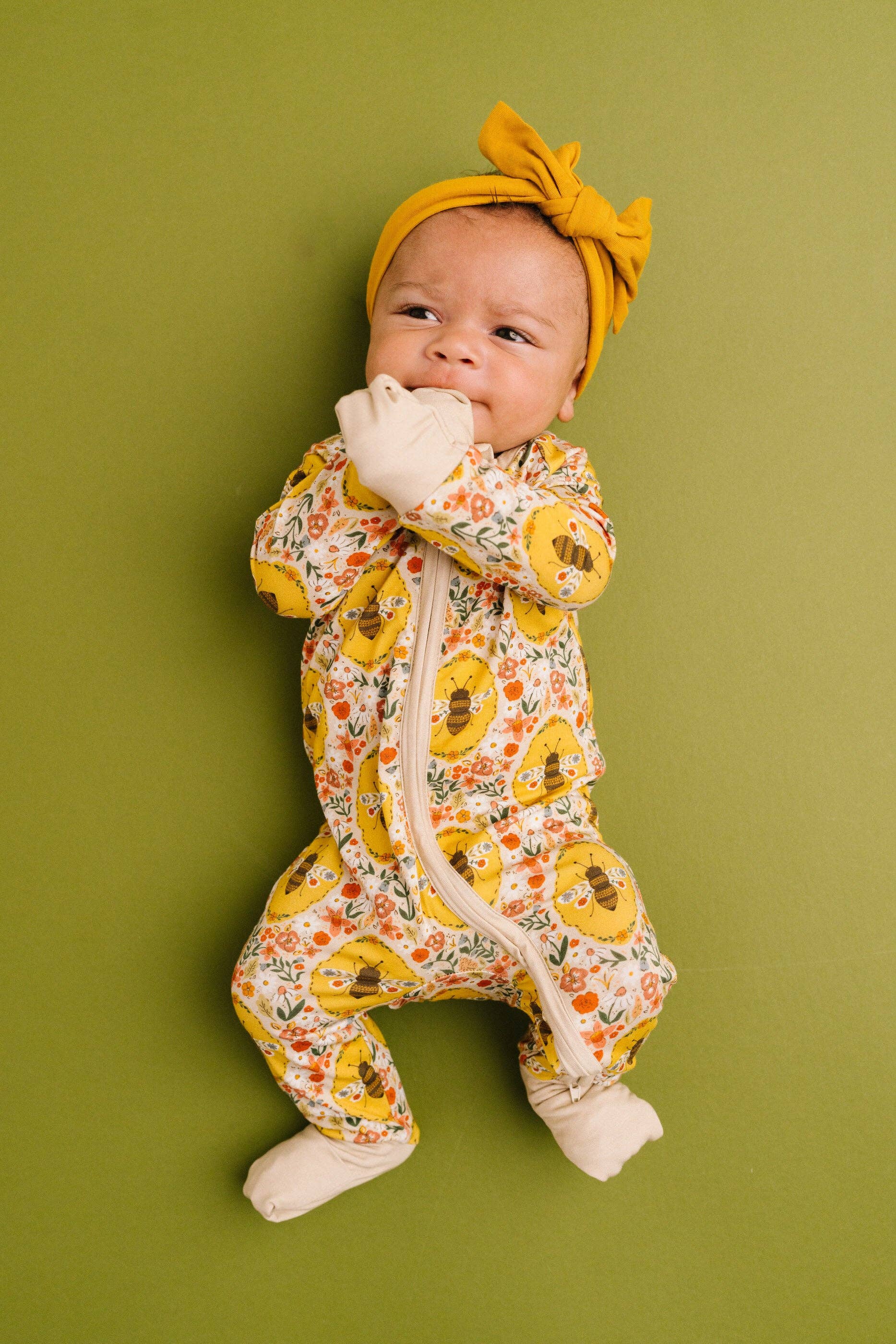 Baby Bamboo Sleeper - Sweet Bee