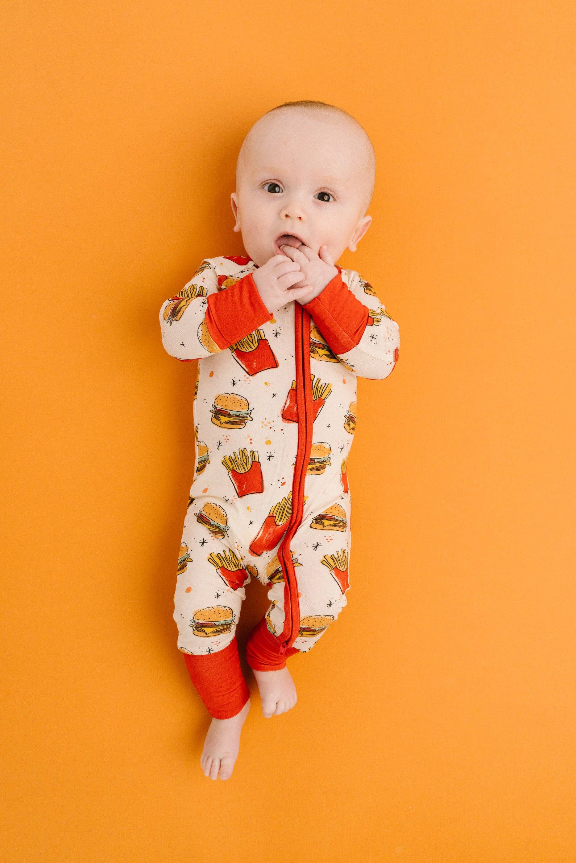 Baby Bamboo Sleeper - Cheeseburger Meal
