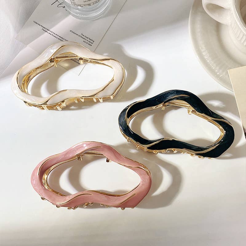Abstract Metallic Hair Claw