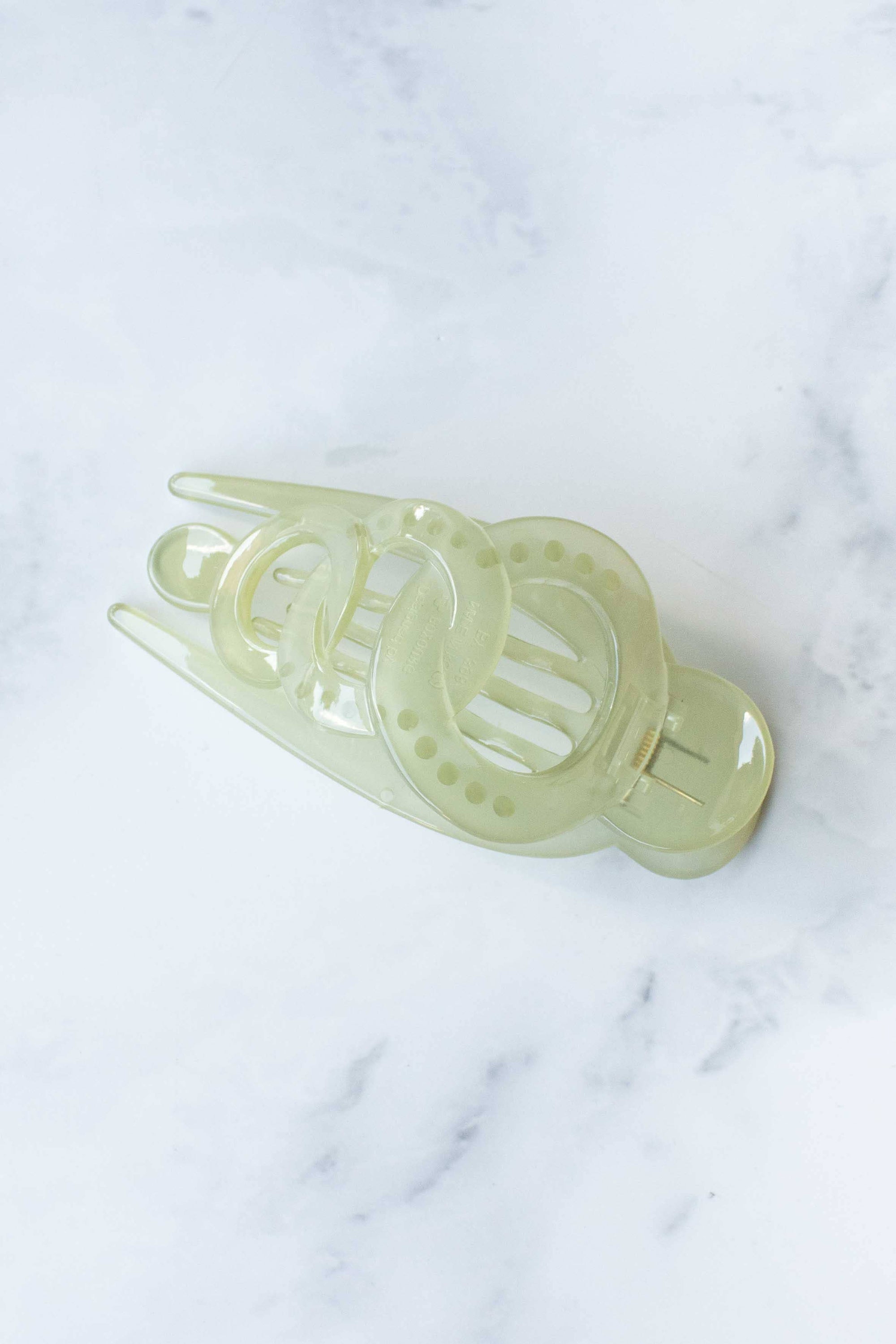 Glossy Geometric Hair Claw Clip