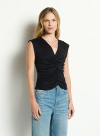LUNE SHIRRED FRONT TANK