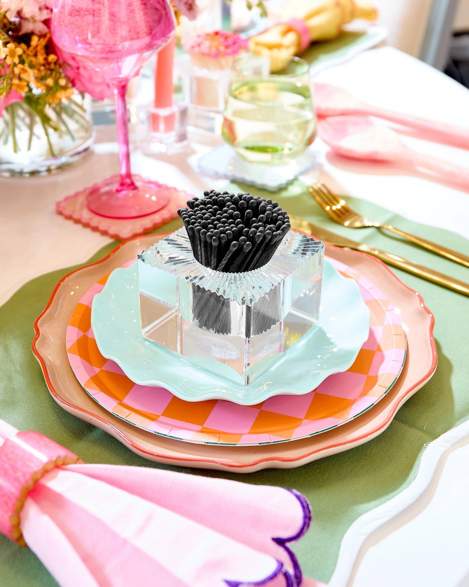 Square Match Striker | Black Matches