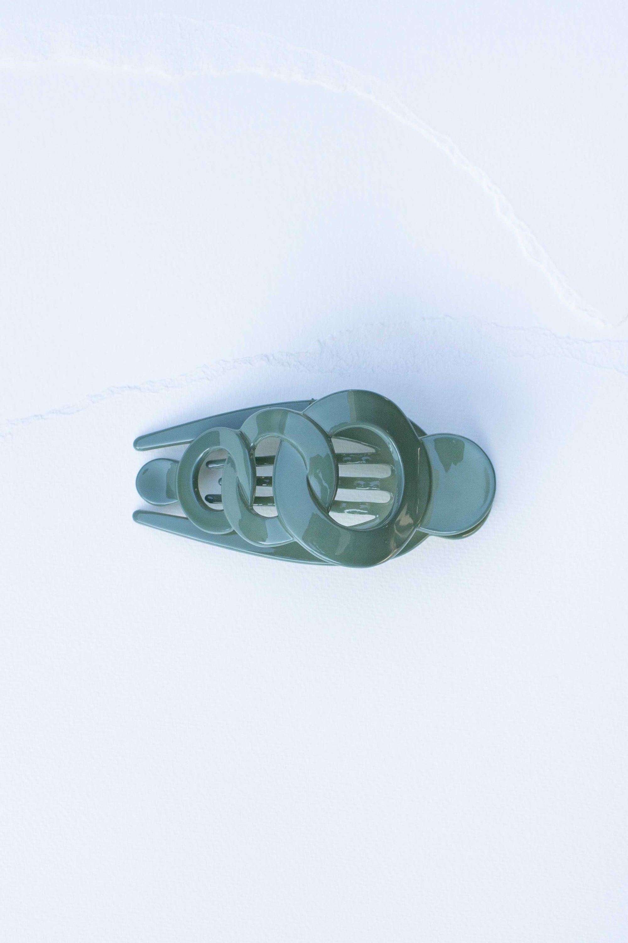 Glossy Geometric Hair Claw Clip