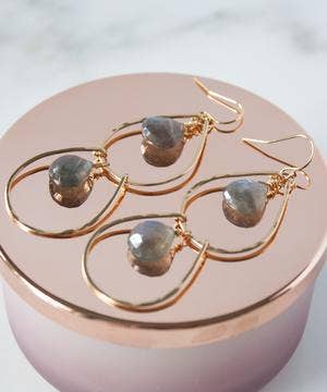 Gemstone Waterfall Earrings