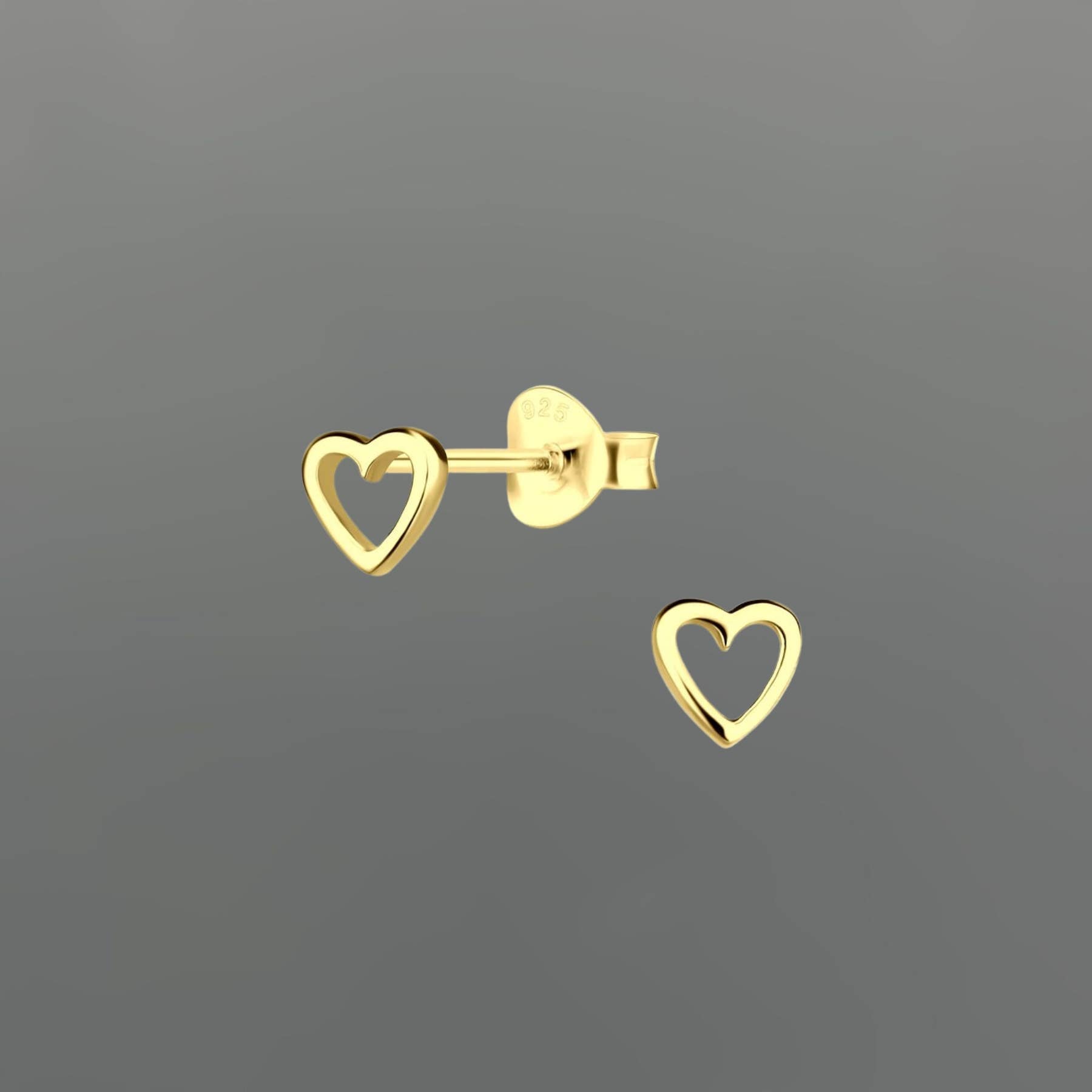 Baby Open Heart Studs