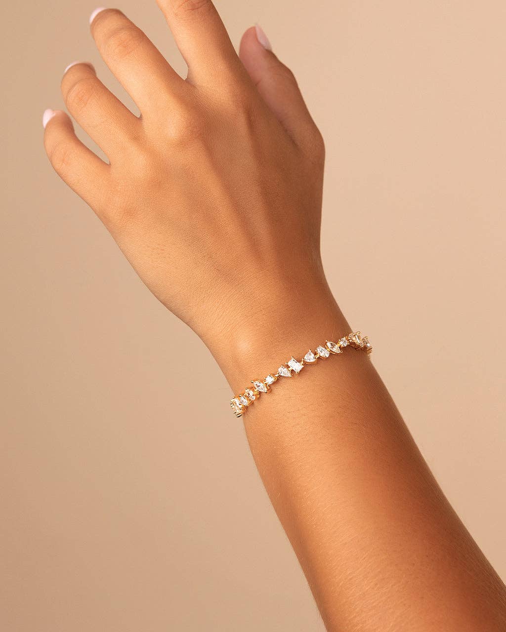 Multi Shape CZ Tennis Bracelet