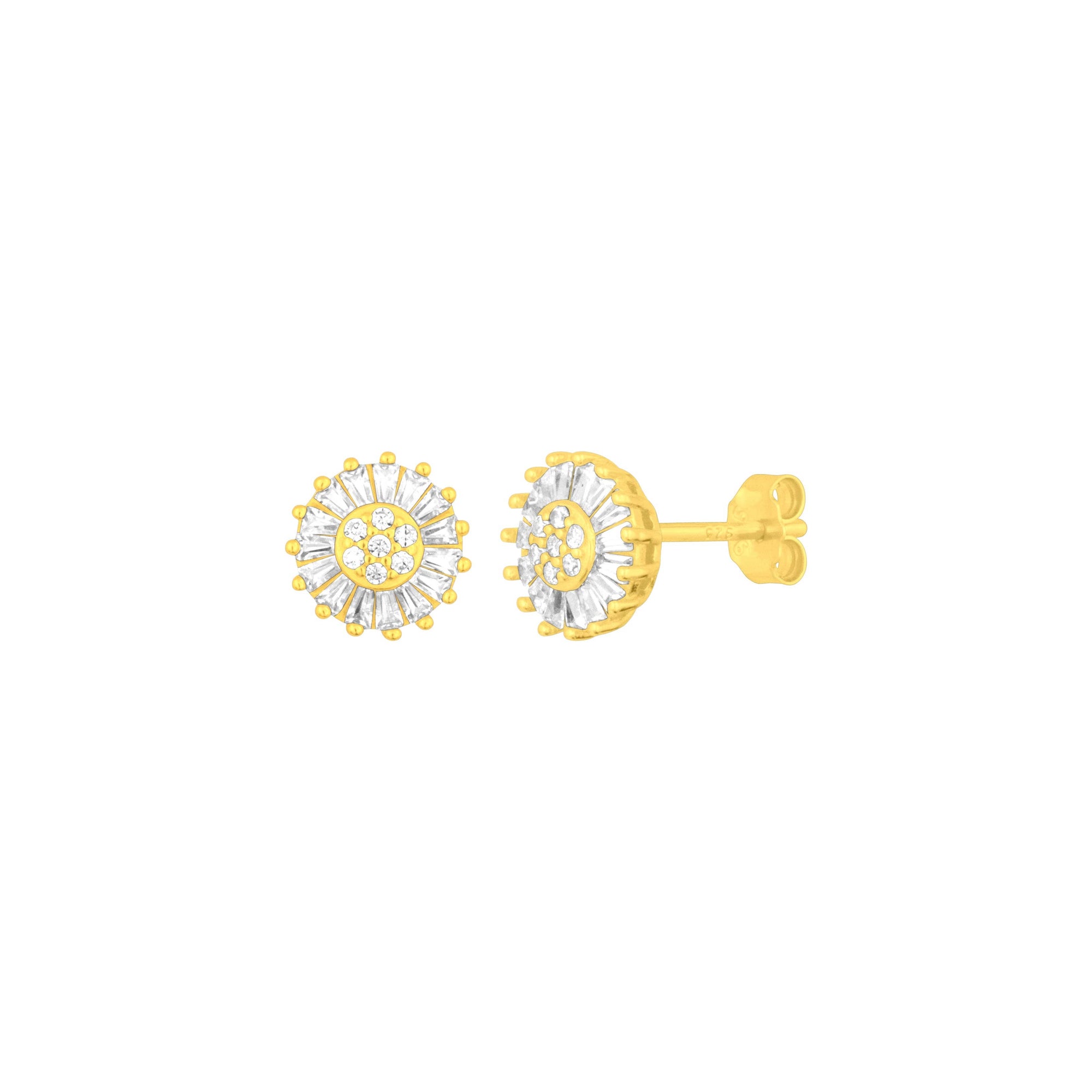 Sunburst Studs - Gold