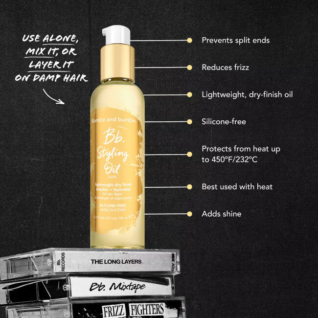 Styling Oil Lightweight Hair Oil with Heat Protectant