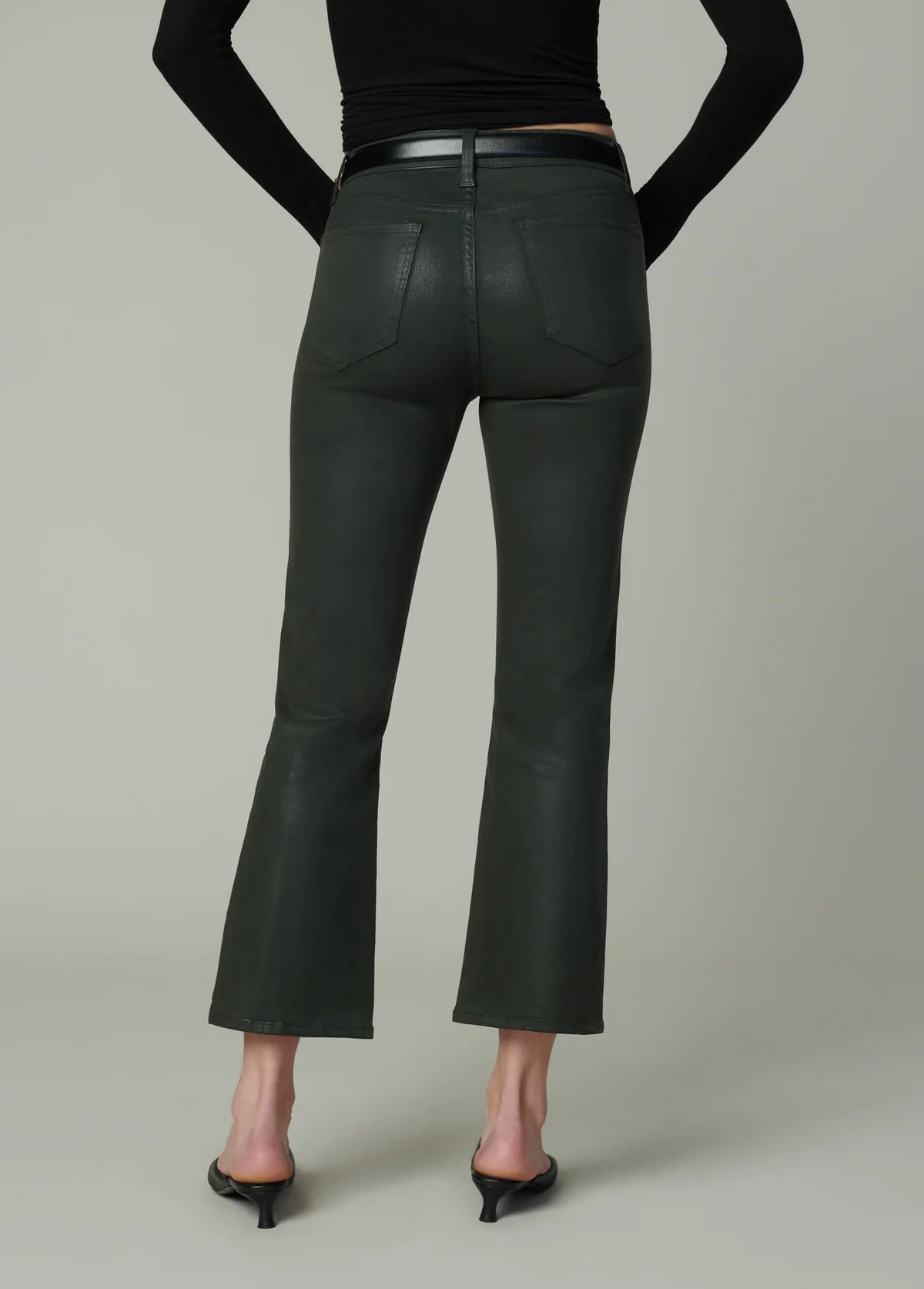 Callie Coated Cropped Bootcut