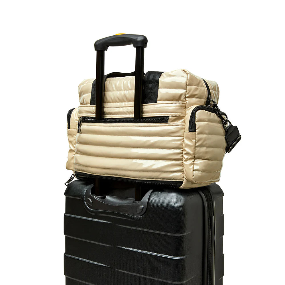 Voyager Travel Bag - Blonde Patent