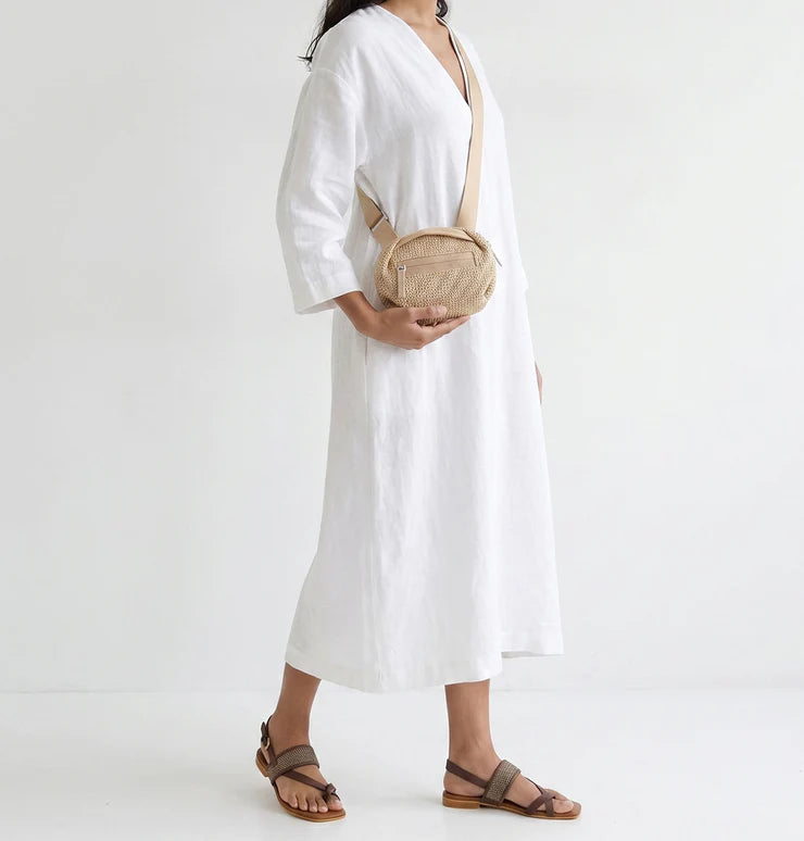 Bonnie Mini Crossbody Bag - Straw