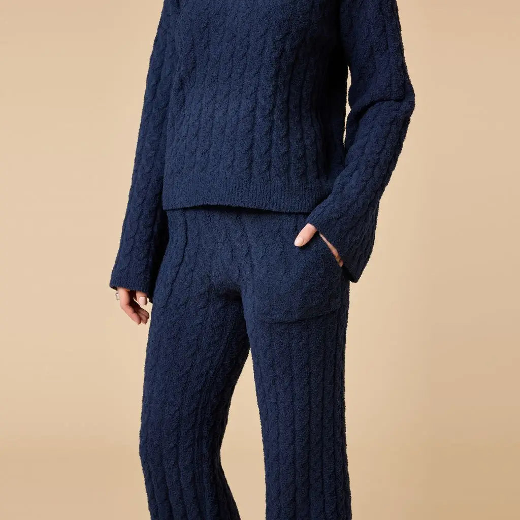 Marshmallow Cable Knit Lounge Set