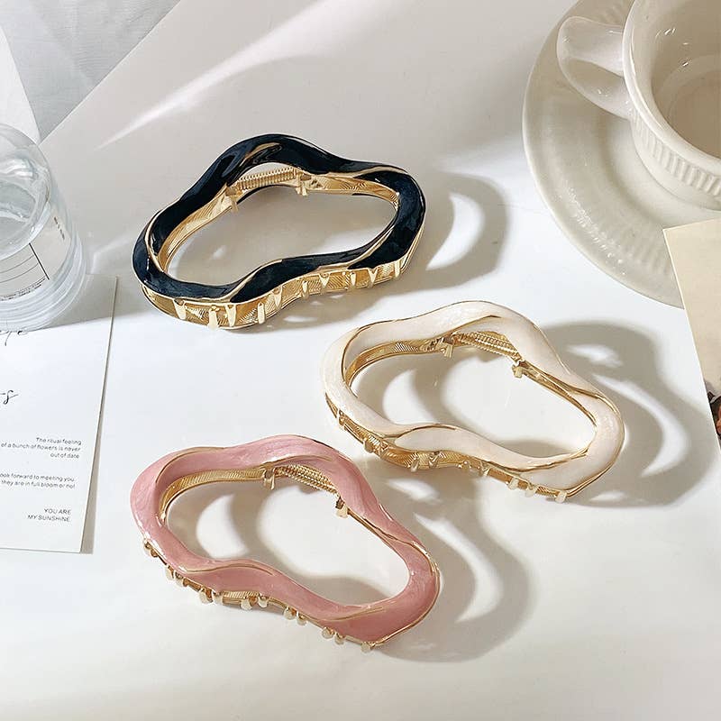 Abstract Metallic Hair Claw