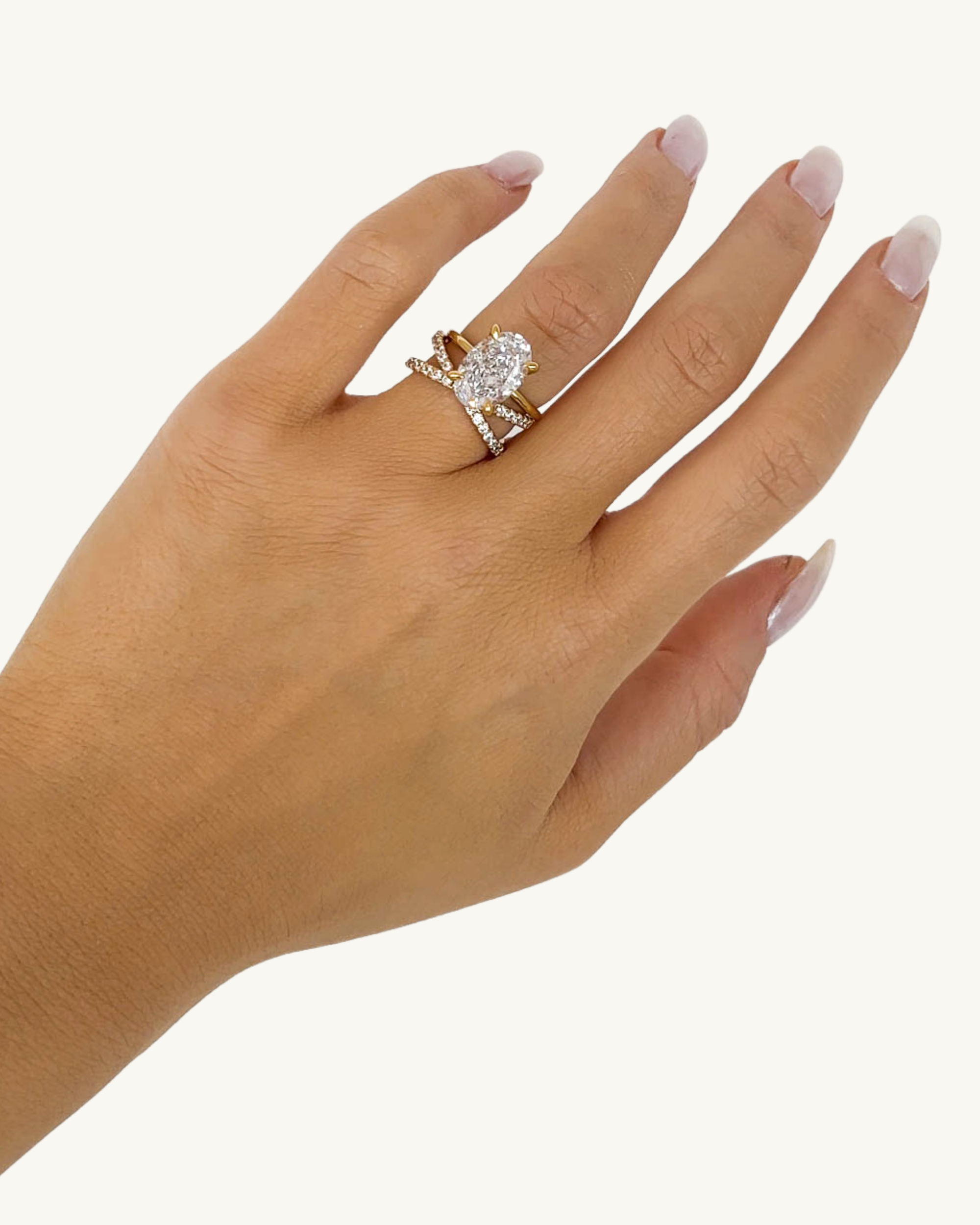 Crossover Luxe CZ Ring