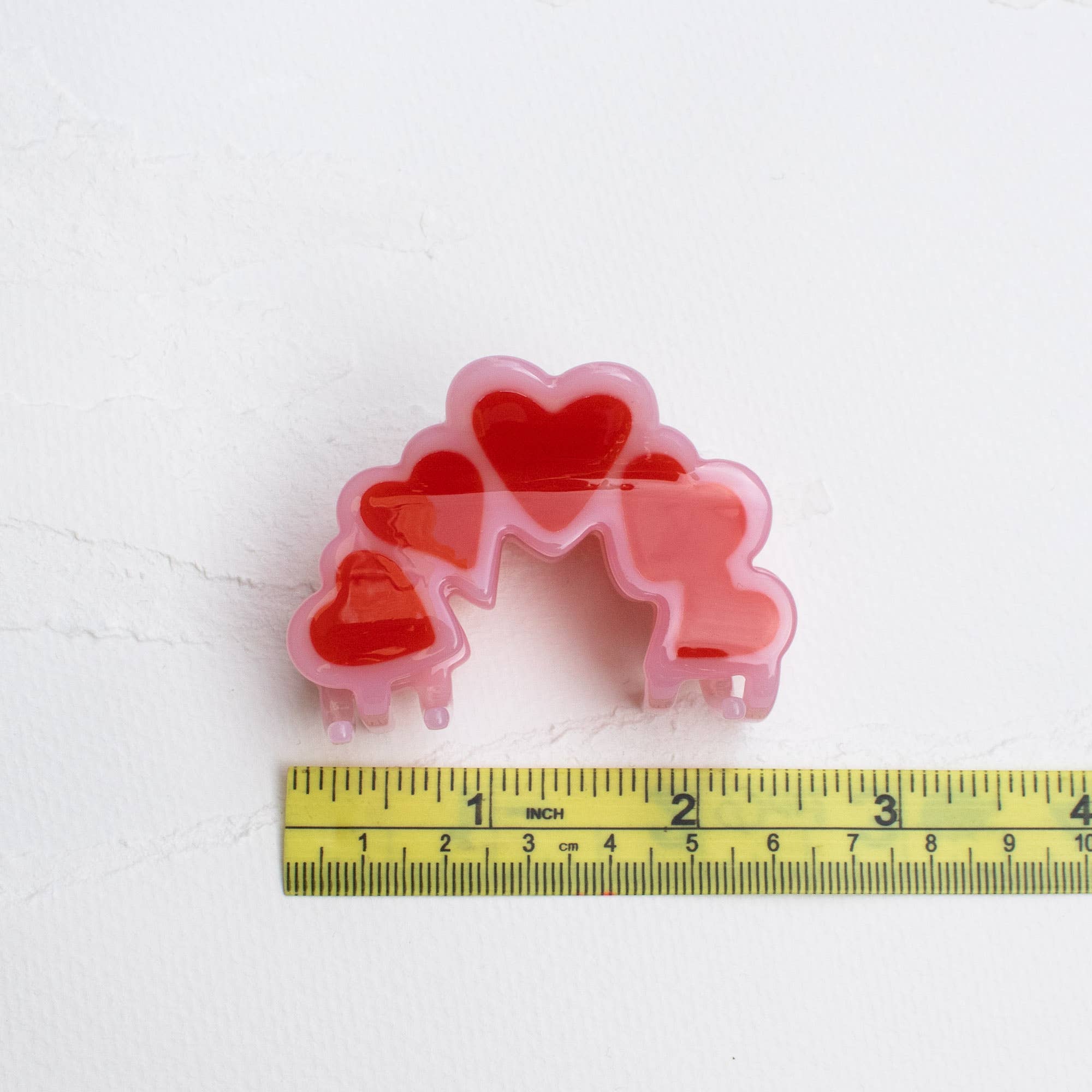 Arched Hearts Hair Claw