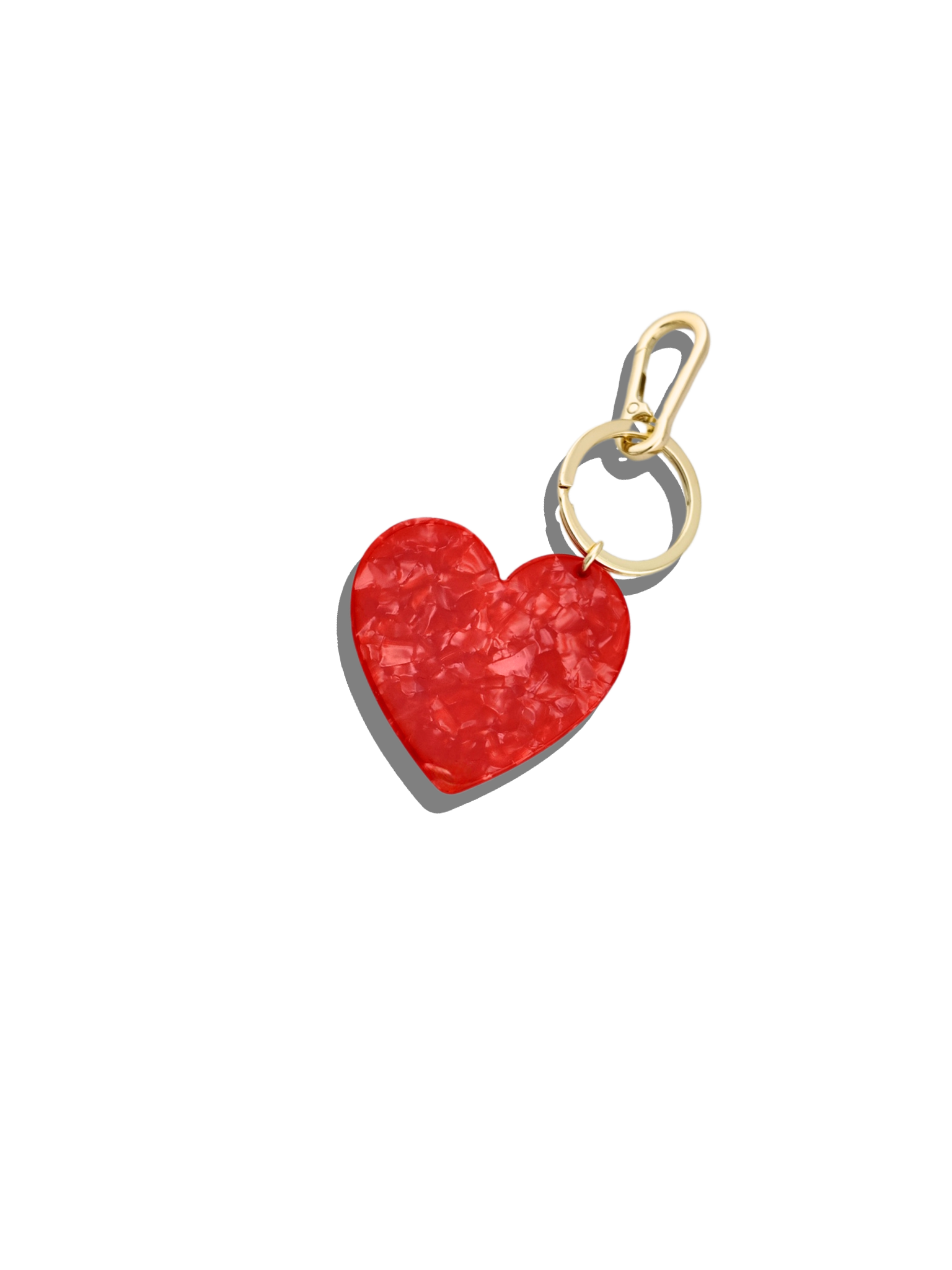Handmade Heart Bag Charm + Keychain
