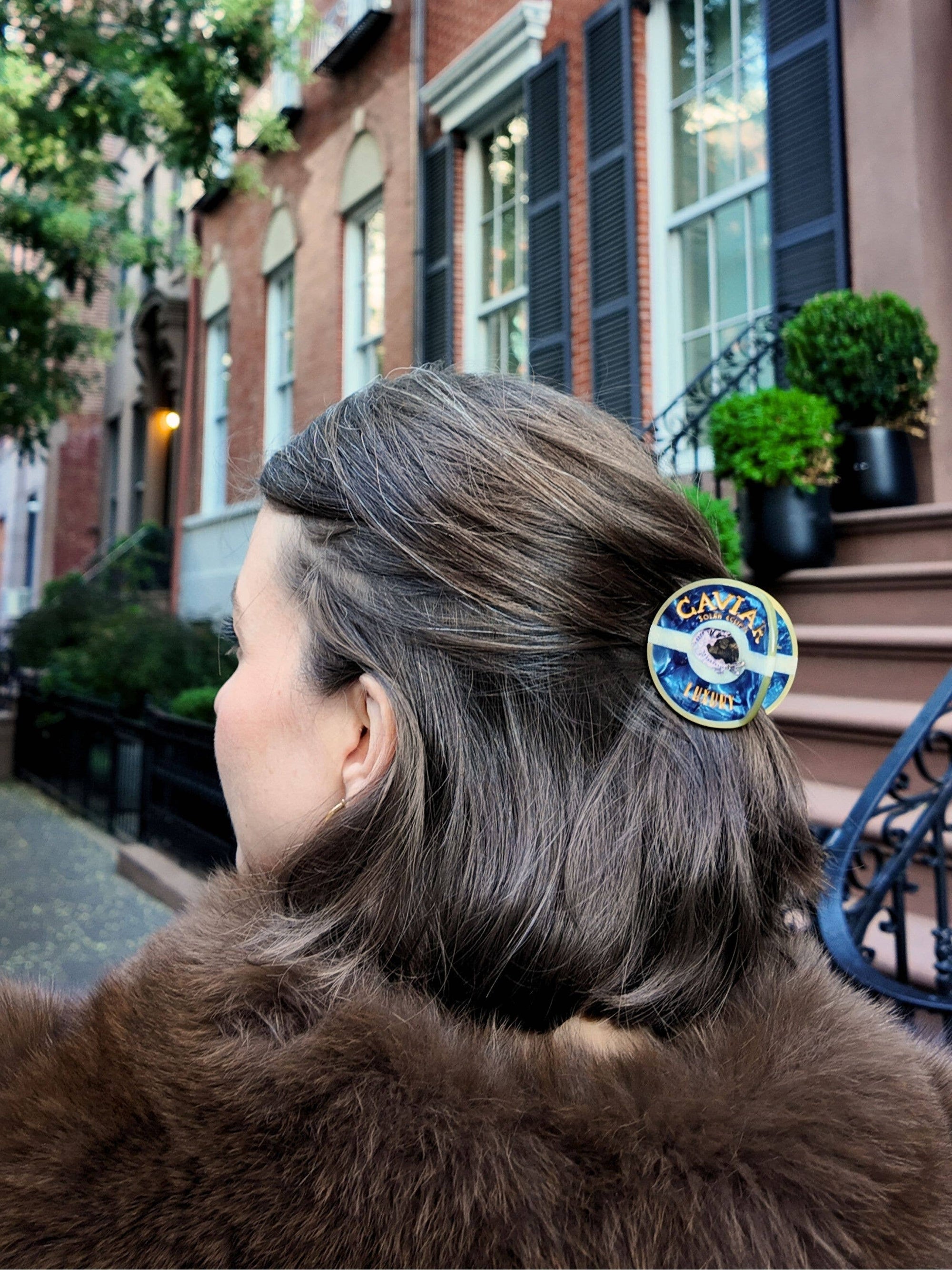 Hand-painted Caviar Claw Hair Clip