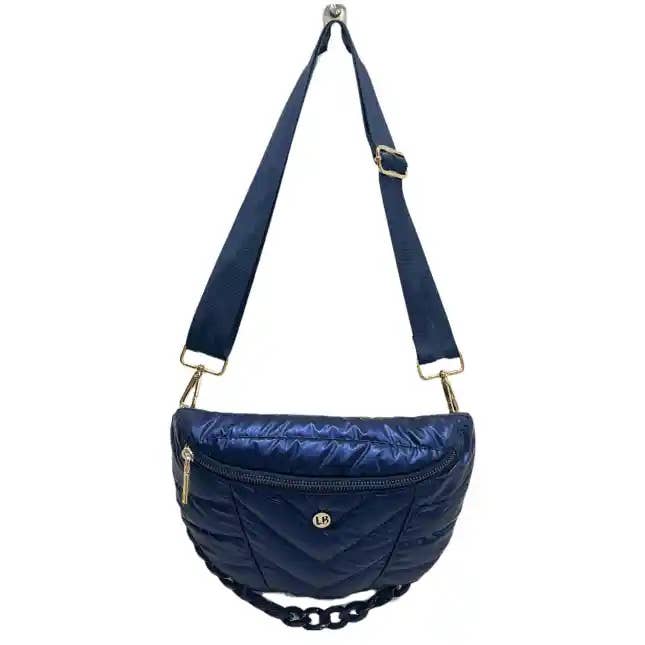 Nina Puffer Crossbody/Belt Bag - Sapphire