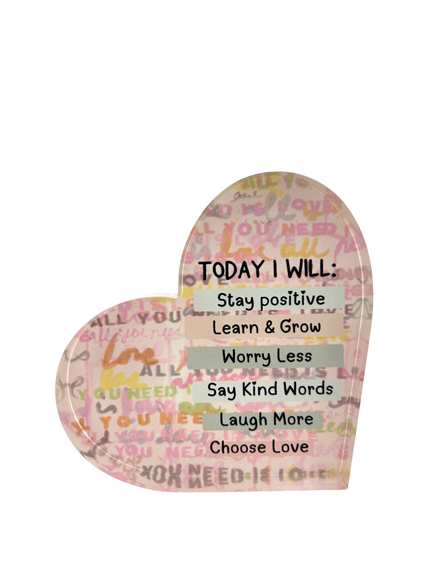 Acrylic Desk L'Objet, Stay Positive