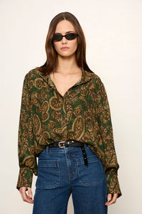 UMA HIGH NECK SILK SHIRT