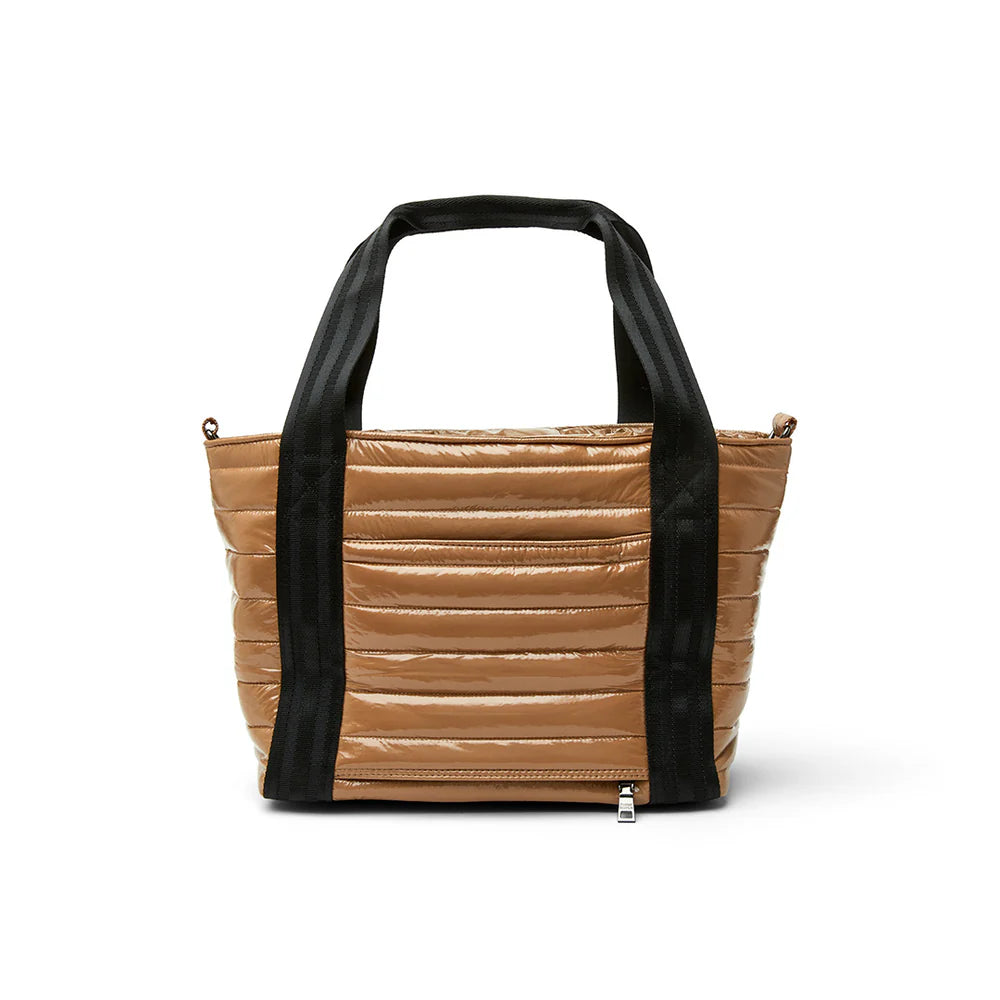 Junior Jetset Wingman Mini Tote - Glossy Caramel