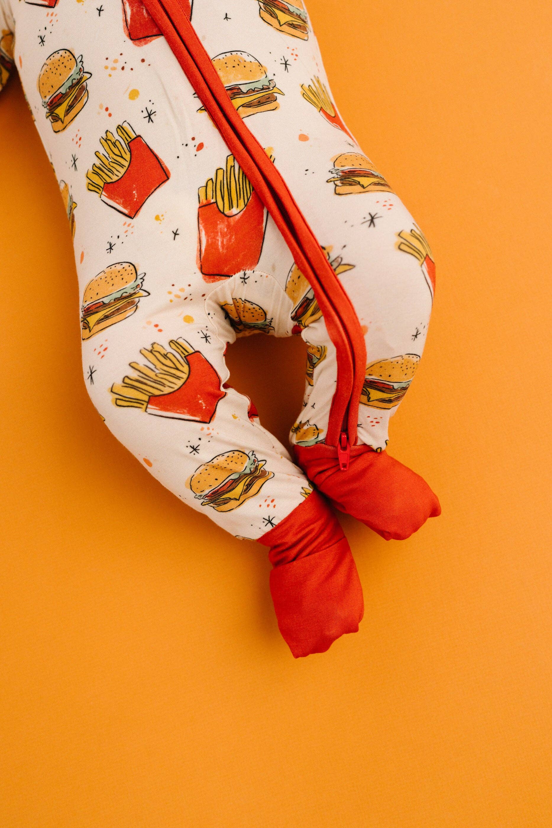 Baby Bamboo Sleeper - Cheeseburger Meal