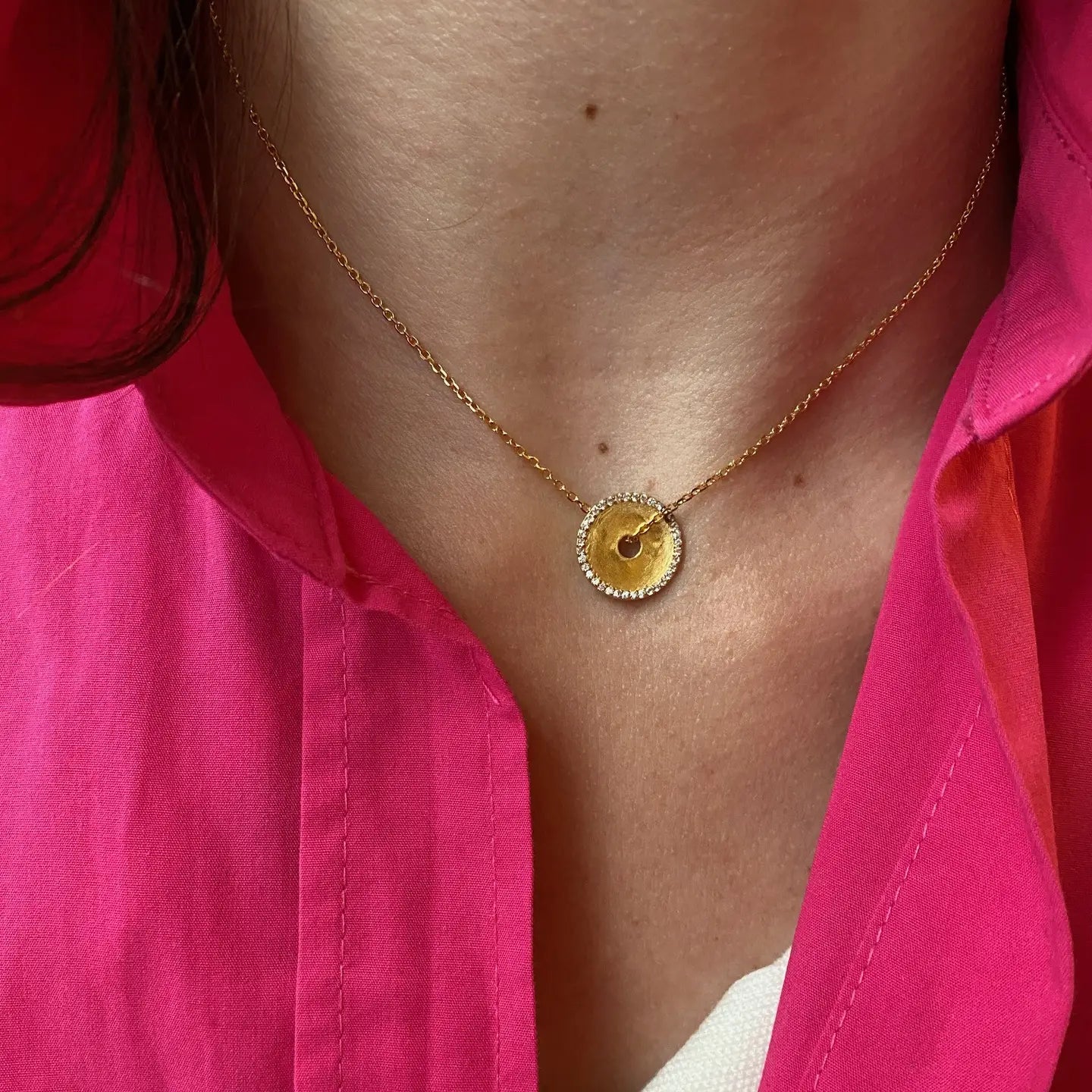 Sofia Disc Necklace