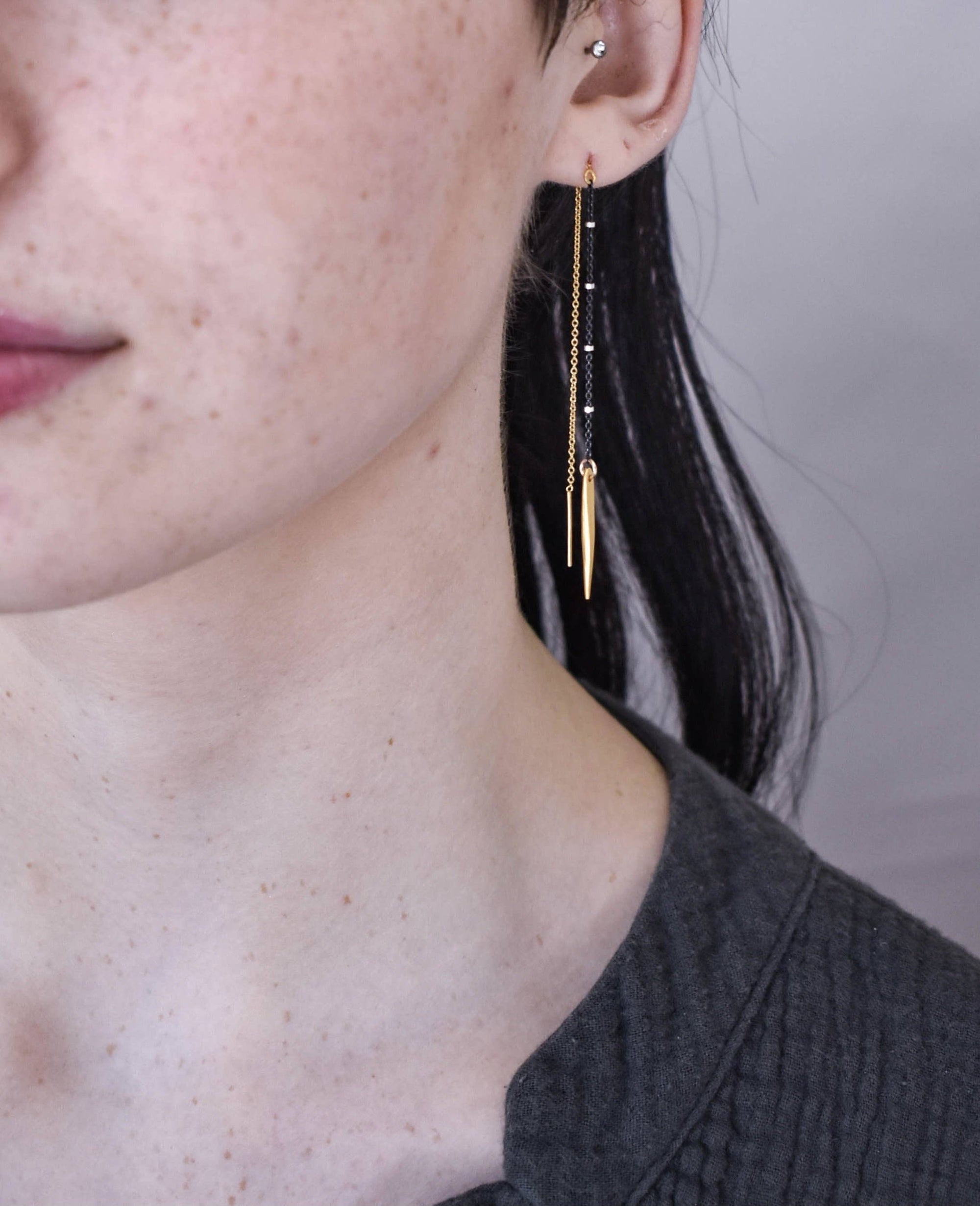 Spike Threader Earring