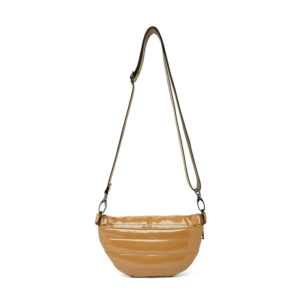 Shining Star Sling Crossbody - Camel Patent