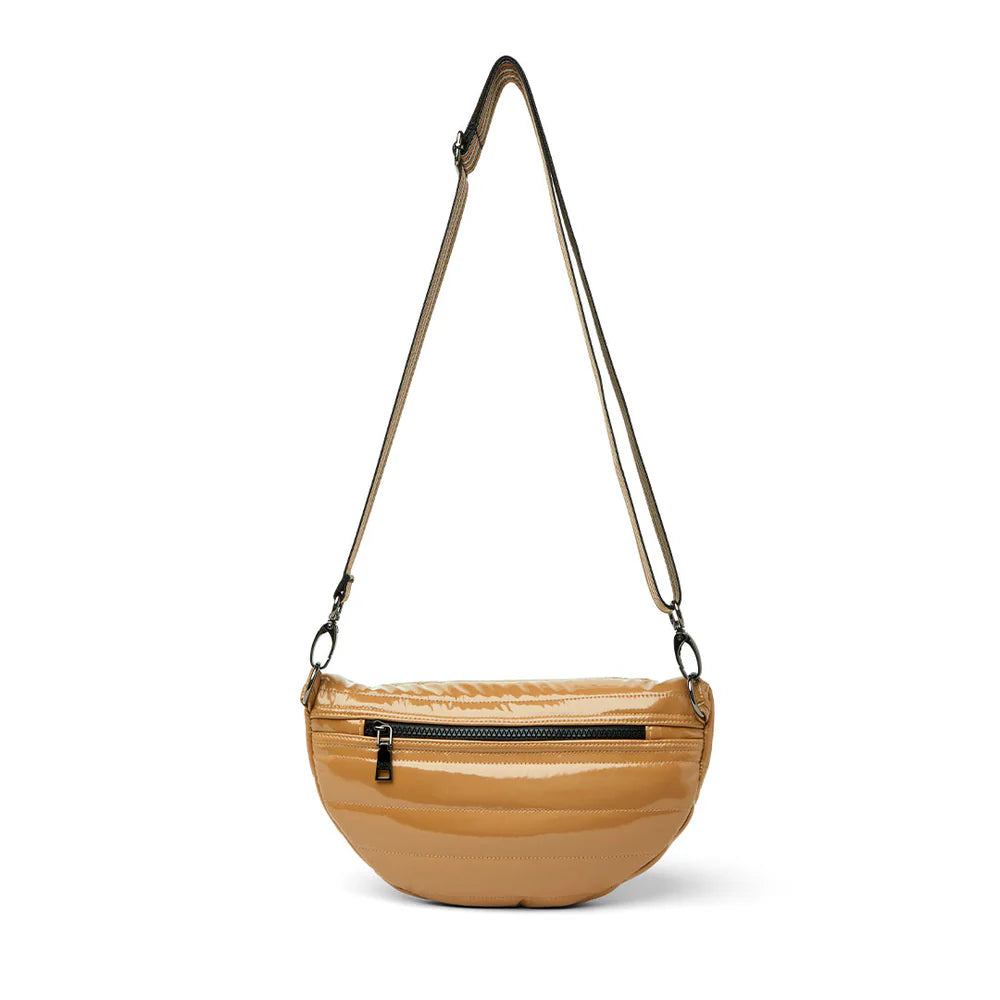 Little Runaway Sling Bag - Camel Patent