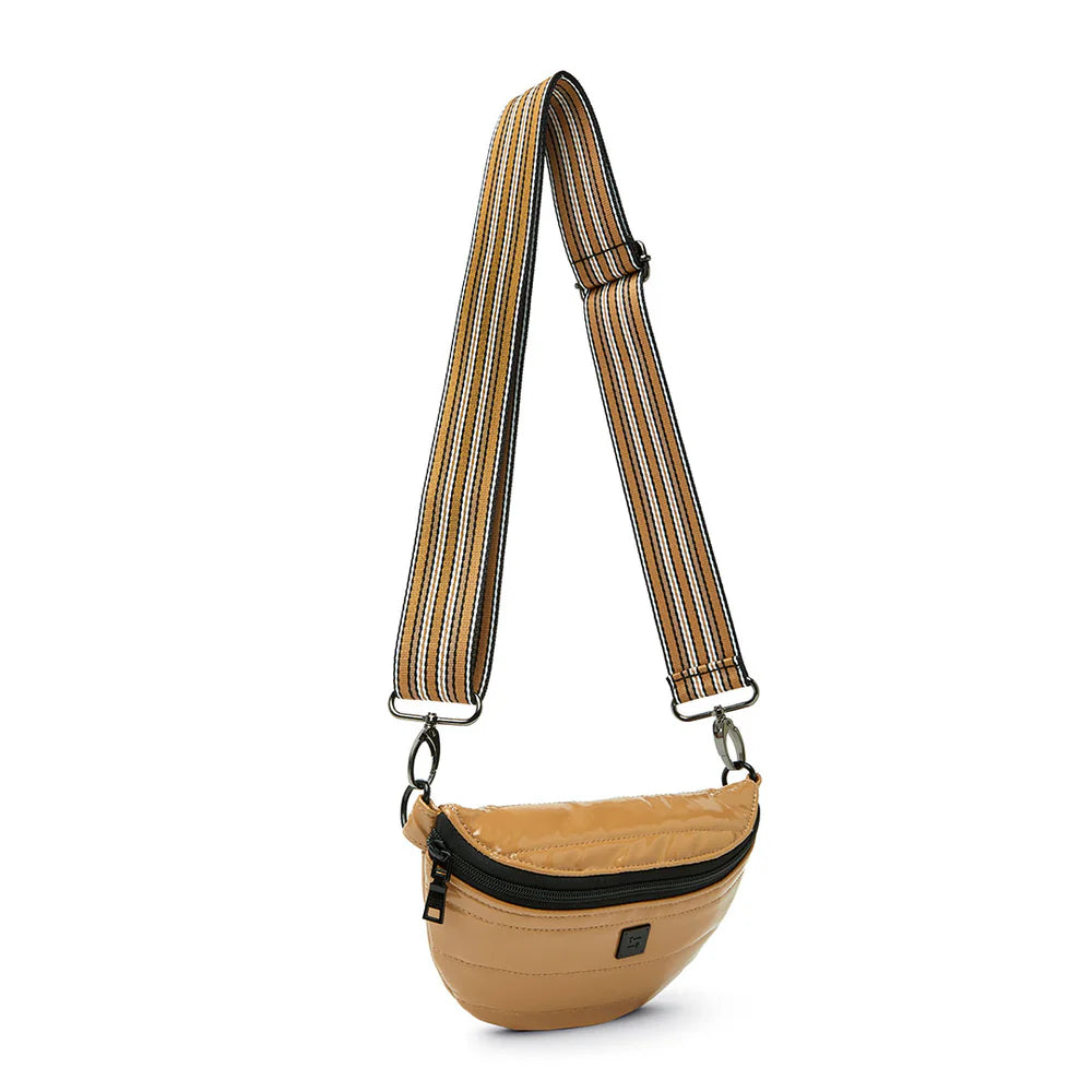 Shining Star Sling Crossbody - Camel Patent