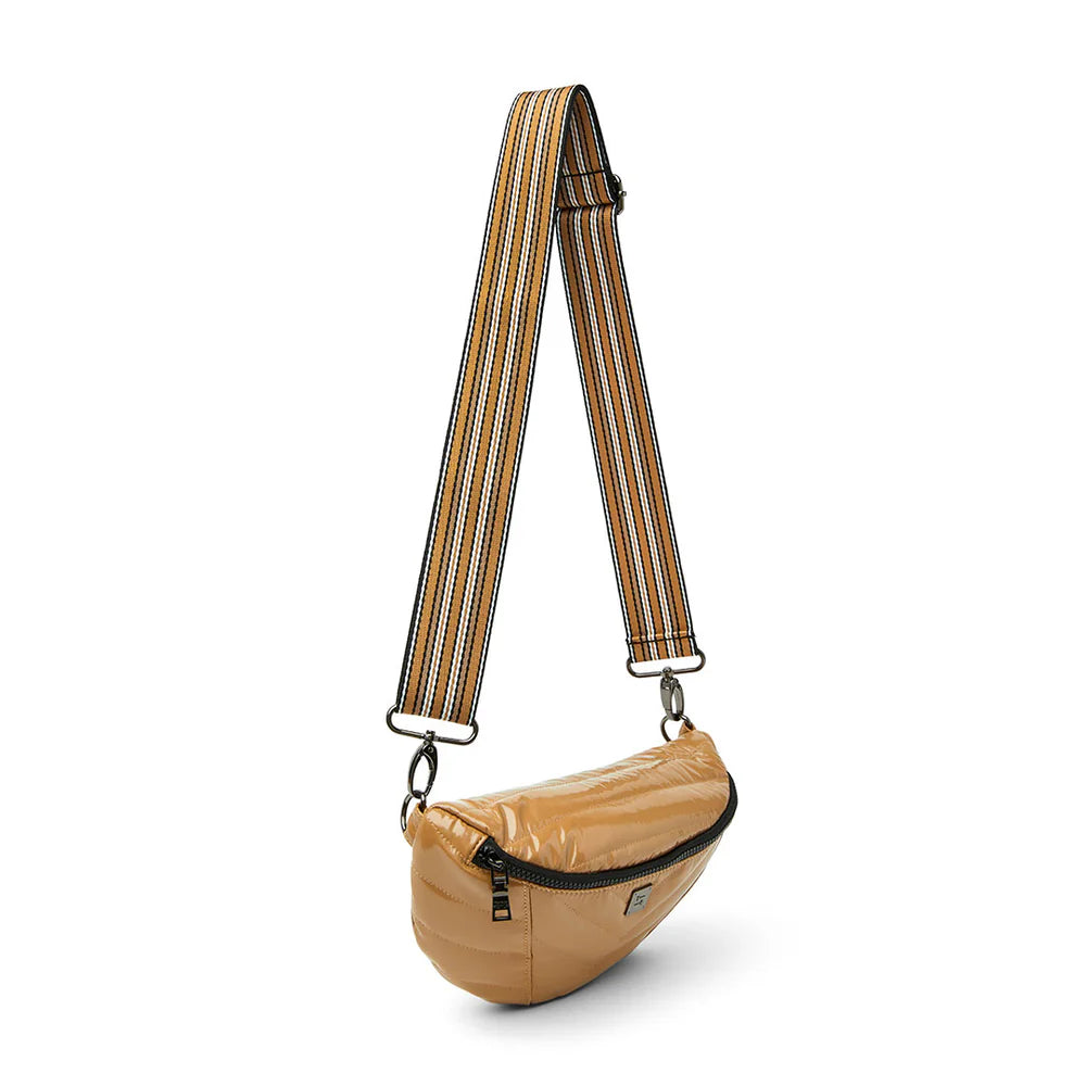 Little Runaway Sling Bag - Camel Patent