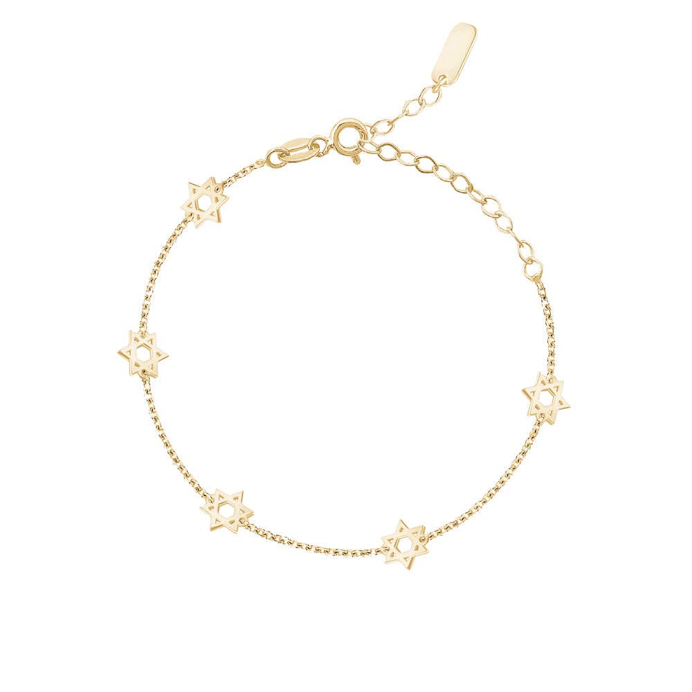 Multi Star of David Bracelet