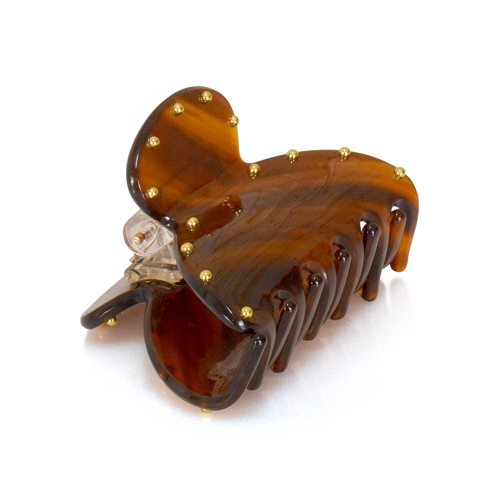 Gold Studded Hair Claw